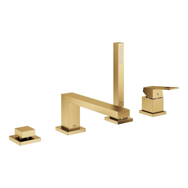 Roman Tub Filler With Personal Hand Shower, Gold